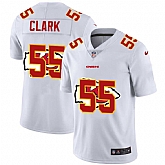 Nike Chiefs 55 Frank Clark White Shadow Logo Limited Jersey Yhua